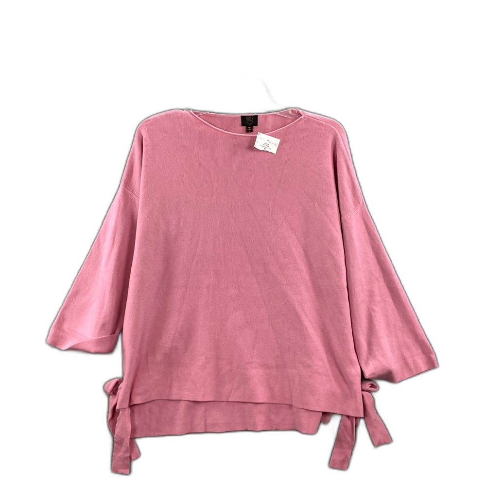 Twelfth Love Oversized Sweater Womens Medium Pink 3/4 Sleeves Pullover Gorpcore